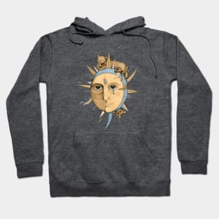 sun with cats Hoodie